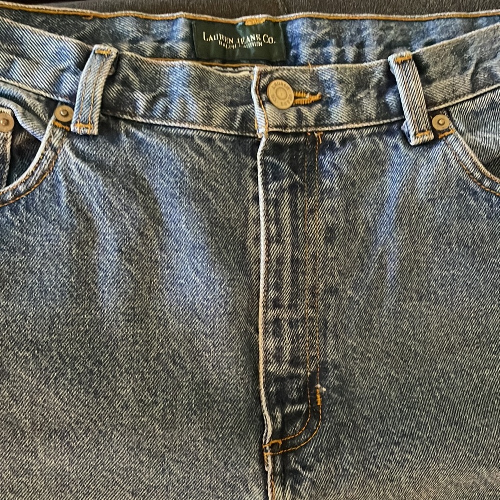 Lauren jeans size 14, 30 inch inseam like new. First picture is best for color.